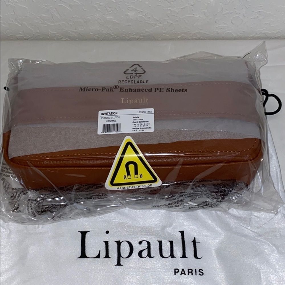 Lipault Paris Leather Chain Strap Shoulder Bag - Picture 9 of 10